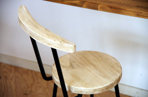 アイアンムーンチェアー　カフェチェアー　椅子　アイアン家具　オーダー家具